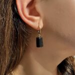 Black tourmaline earrings